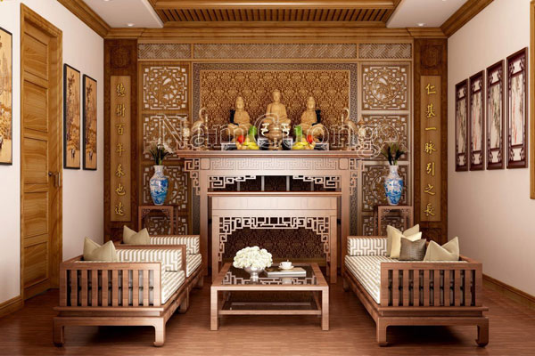 Thiết kế nội thất phòng thờ