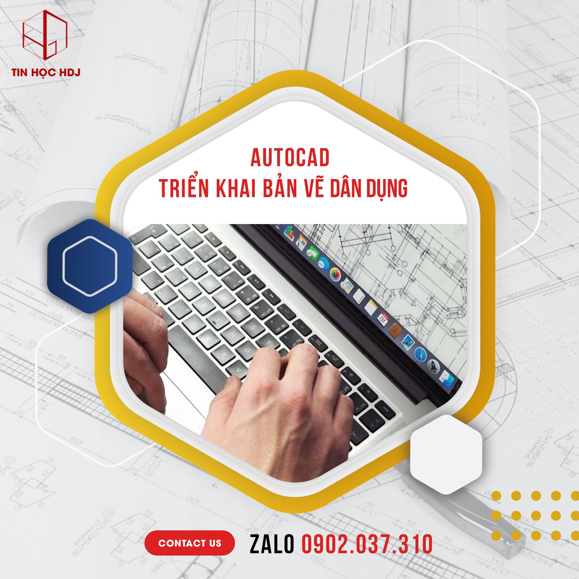 Học Autocad + Đọc bản vẽ xây dựng